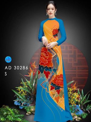 Vải Áo Dài Hoa Hồng AD 30286 19